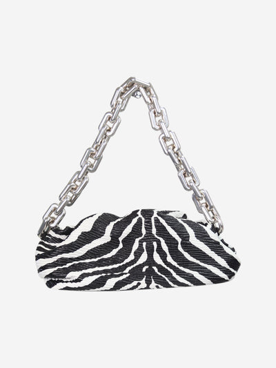 White and black zebra print chain pouch bag Shoulder bags Bottega Veneta 
