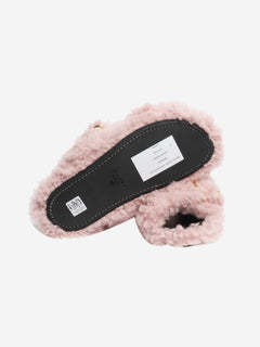Pink shearling sandals - size EU 40 Flat Sandals Marni 