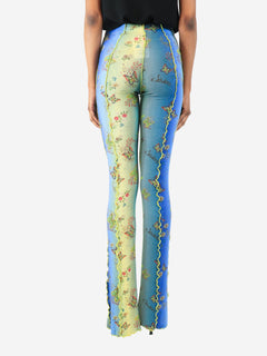 Blue butterfly printed trousers - size XS Trousers Siedres 