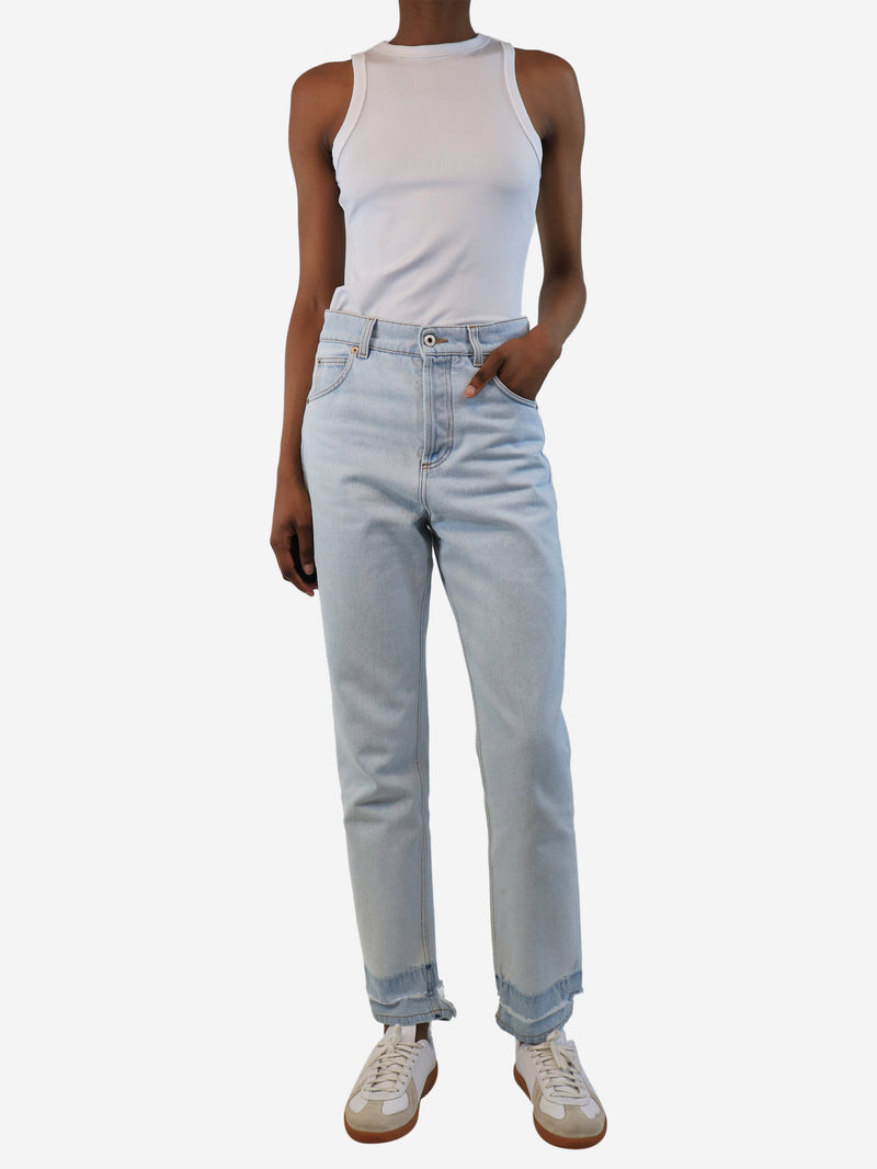 Blue distressed jeans - size UK 8 Trousers Loewe 