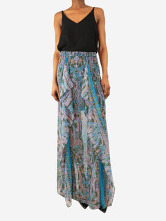 Purple chiffon printed maxi skirt - size S Skirts Acne Studios 