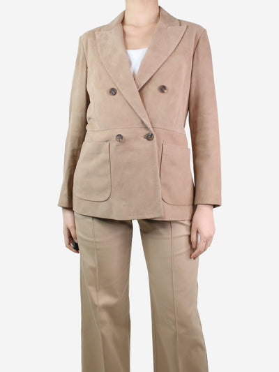 Beige suede blazer - size IT 44 Coats & Jackets Furling by Giani 
