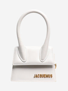 Jacquemus White Mini Chiquito leather cross-body bag