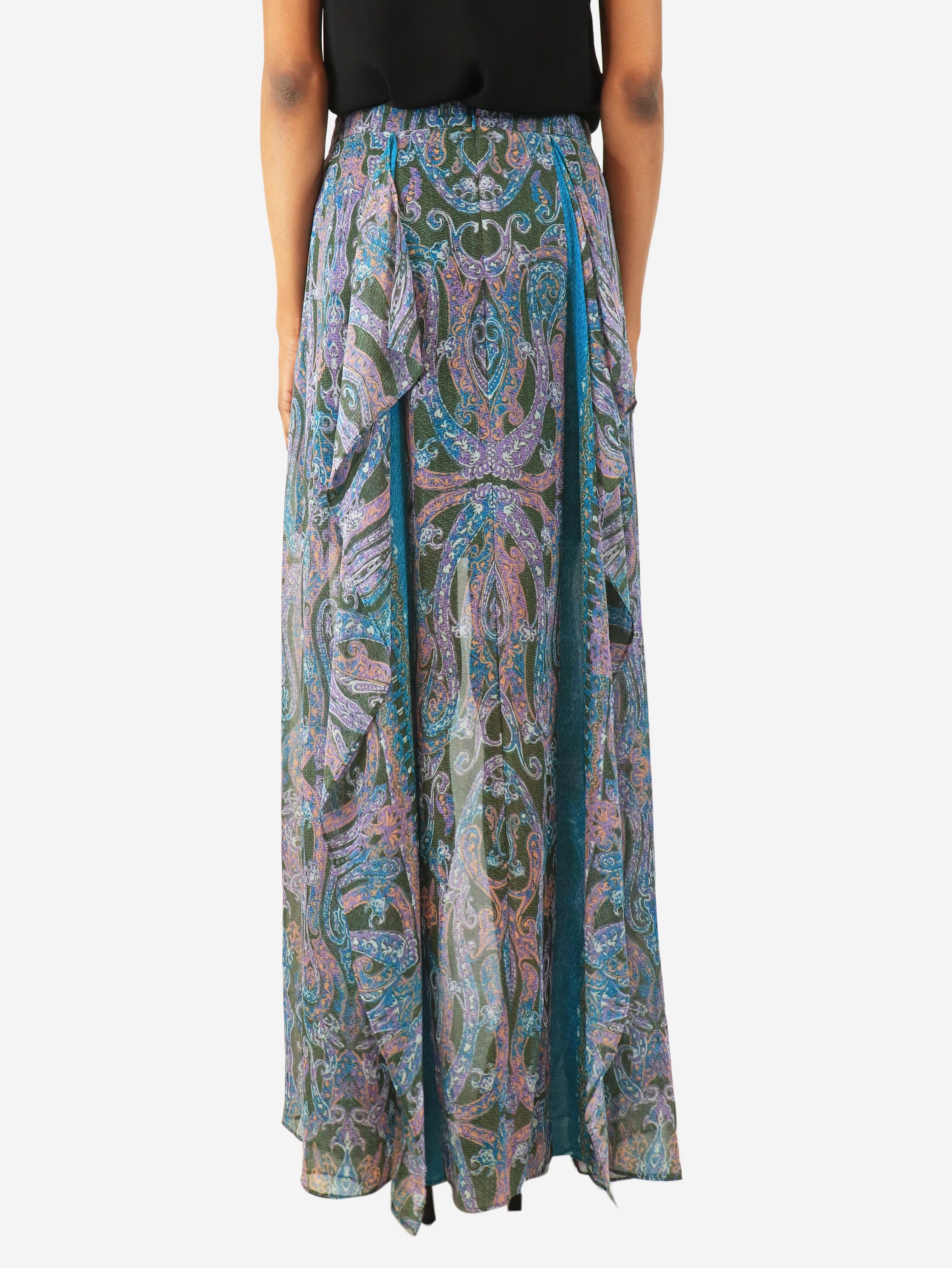 Purple chiffon printed maxi skirt - size S Skirts Acne Studios 