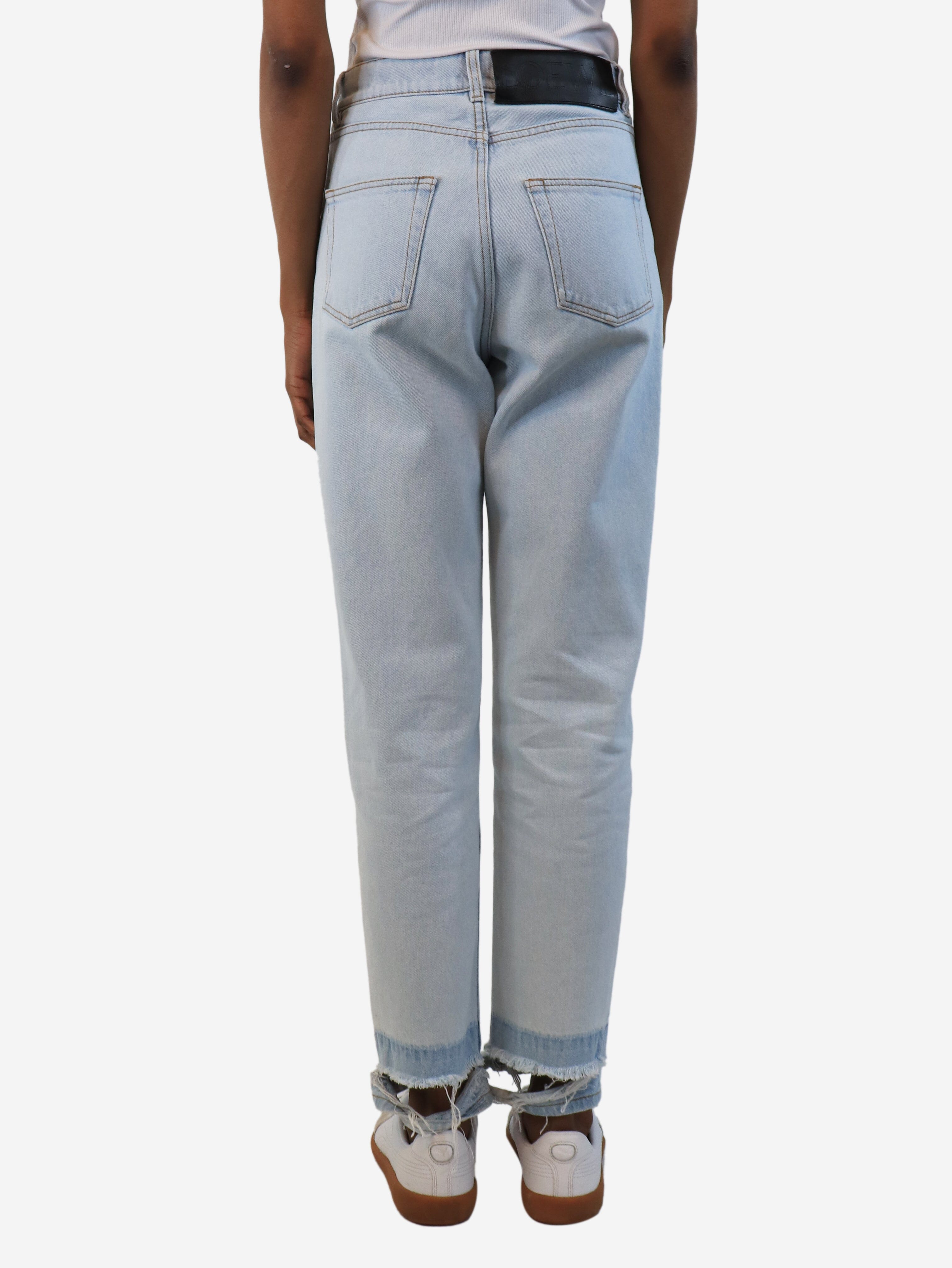 Blue distressed jeans - size UK 8 Trousers Loewe 