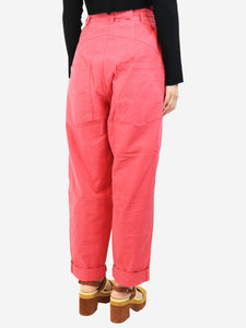 Isabel Marant Pink belted trousers - size UK 10