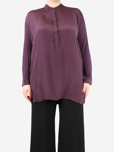 Weekend Max Mara Purple silk blouse - size