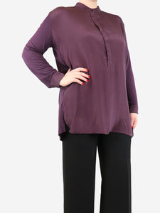 Weekend Max Mara Purple silk blouse - size