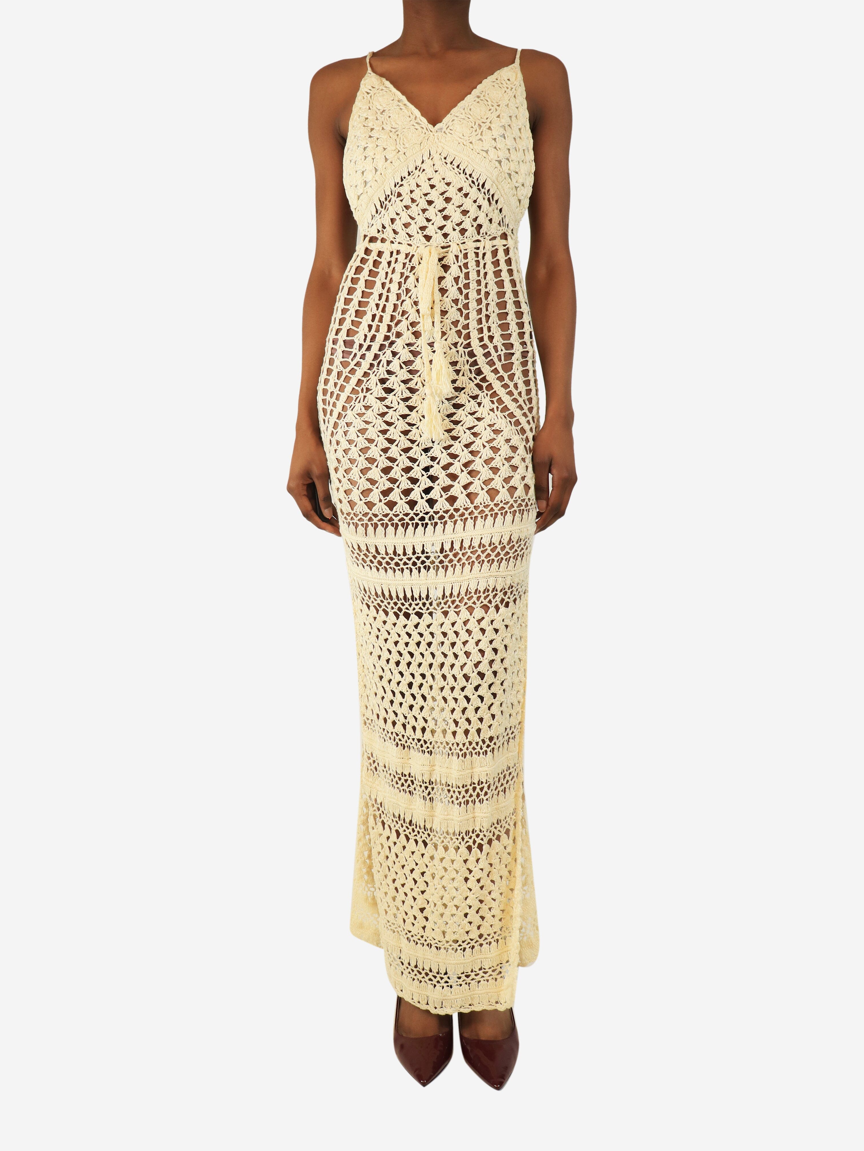 Cream crochet maxi dress - size XS Dresses Flook 