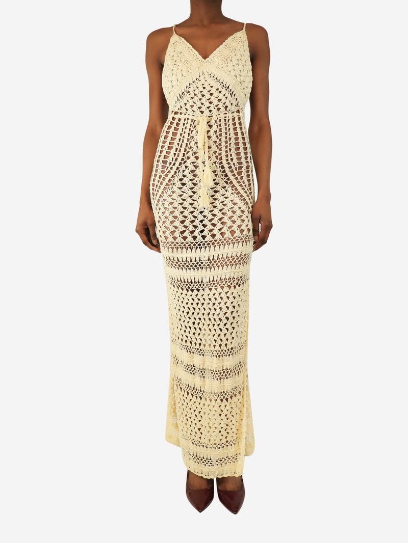 Cream crochet maxi dress - size XS Dresses Flook 