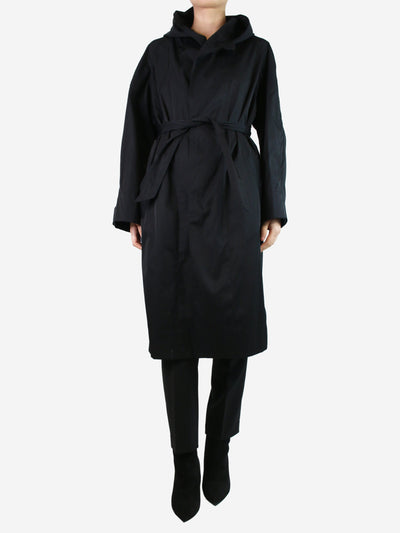 Black hooded nylon trench coat - size UK 8 Coats & Jackets Isabel Marant Etoile 