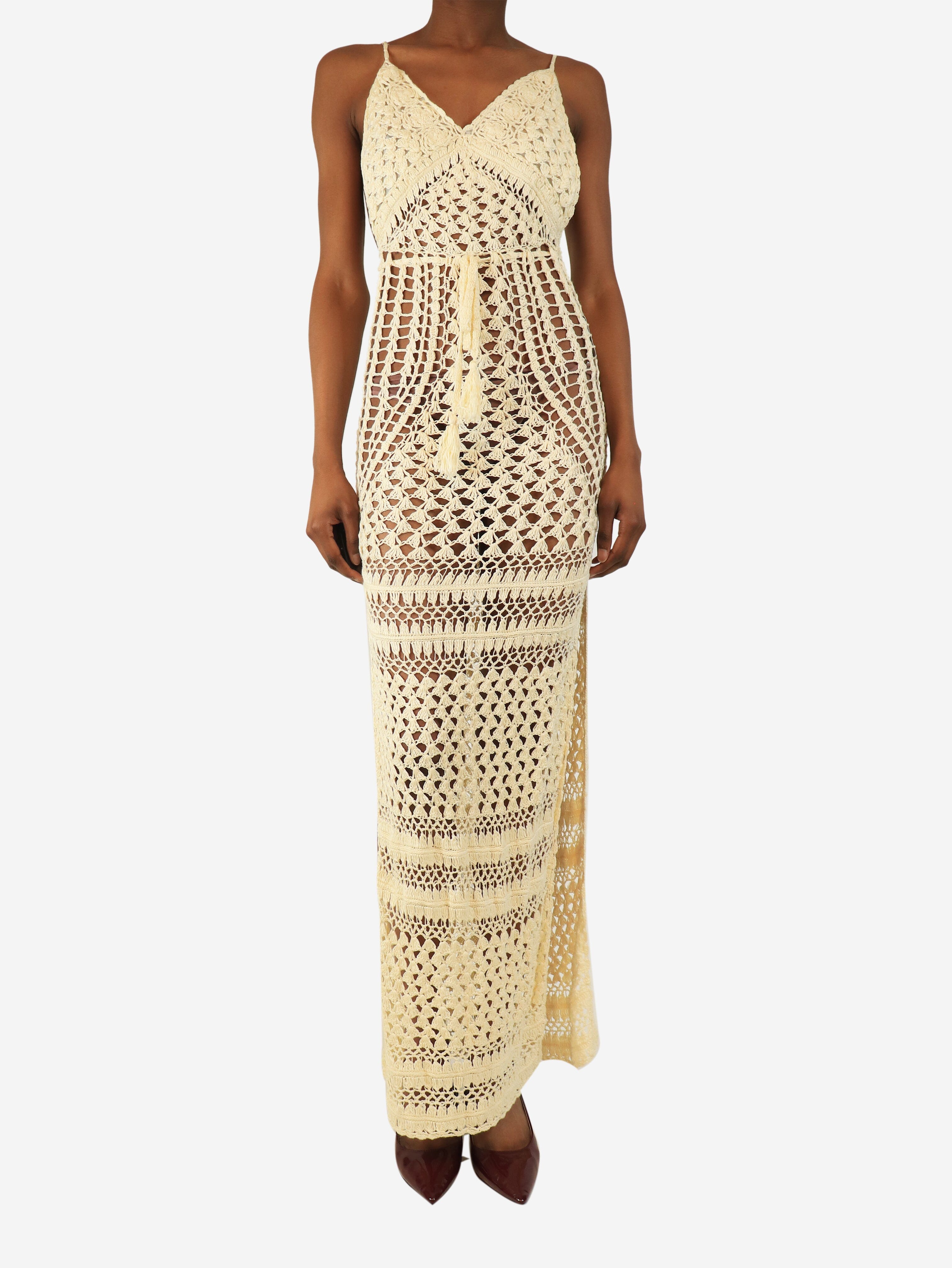 Cream crochet maxi dress - size XS Dresses Flook 