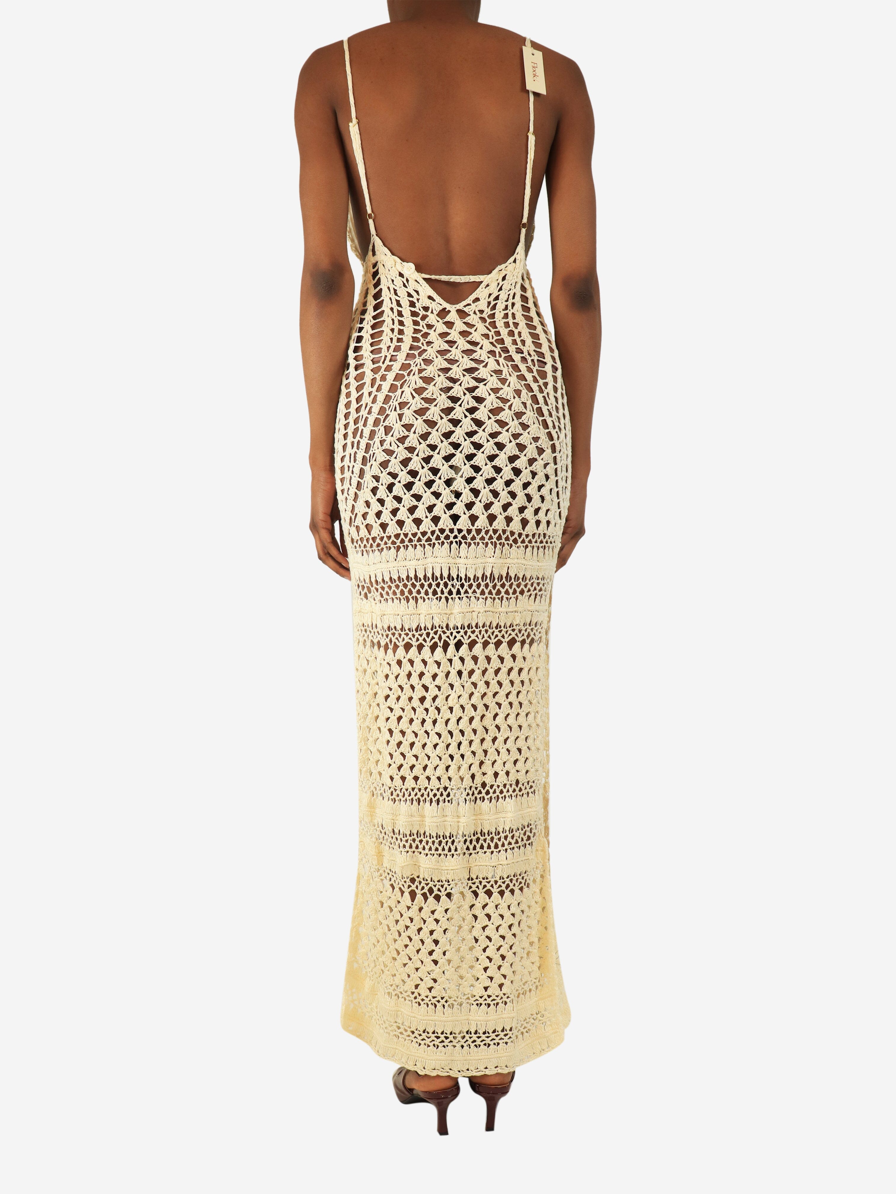 Cream crochet maxi dress - size XS Dresses Flook 