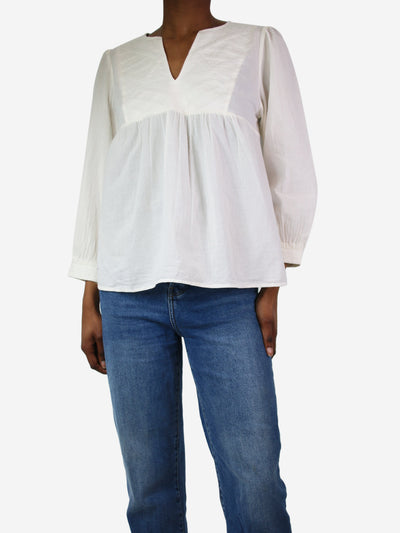 White cotton blouse - size XS Tops Ba&sh 
