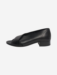 Black leather open-toe shoes - size EU 40 Flat Shoes Margaret Howell 