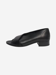 Black leather open-toe shoes - size EU 40 Flat Shoes Margaret Howell 