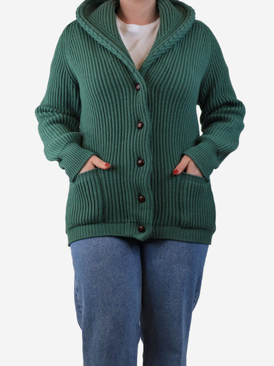 Green Kennedy cardigan - size L Knitwear Crimson 