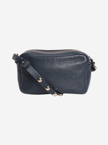 Navy leather shoulder bag product image