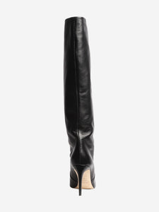 Paris Texas Black leather knee-high stiletto boots - size EU 40