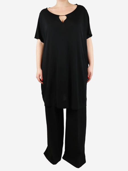 Black mini slip dress - size M product image