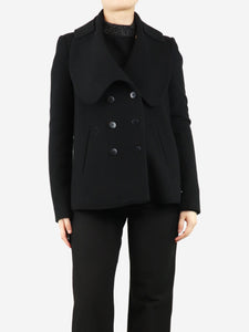 Givenchy Black wool coat - size UK 8