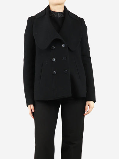 Black wool coat - size UK 8 Coats & Jackets Givenchy 