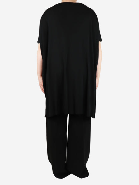 Black mini slip dress - size M alternate image