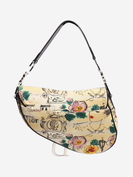 Cream vintage 2005 John Galliano Saddle bag alternate image