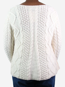Co Cream cashmere cable knit jumper - size L