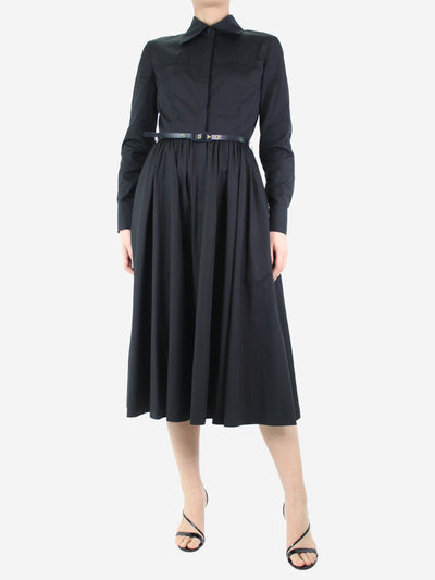 Black belted shirt dress - size UK 10 Dresses Emilia Wickstead 