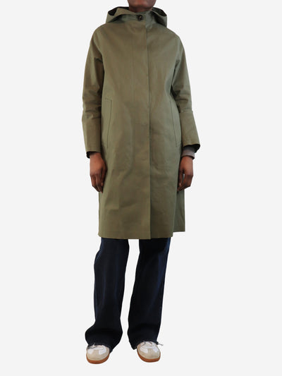 Green rain coat - size UK 6 Coats & Jackets Mackintosh 