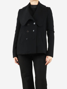 Givenchy Black wool coat - size UK 8