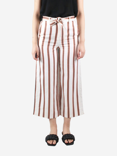 White striped wide-leg trousers - size FR 36 Trousers Maje 