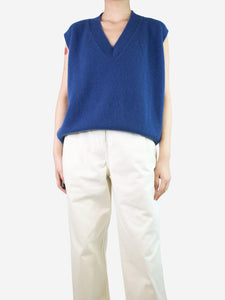 LIAH Blue sleeveless cashmere vest - size S