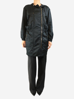 Black hooded parka - size UK 8 Coats & Jackets Louis Vuitton 