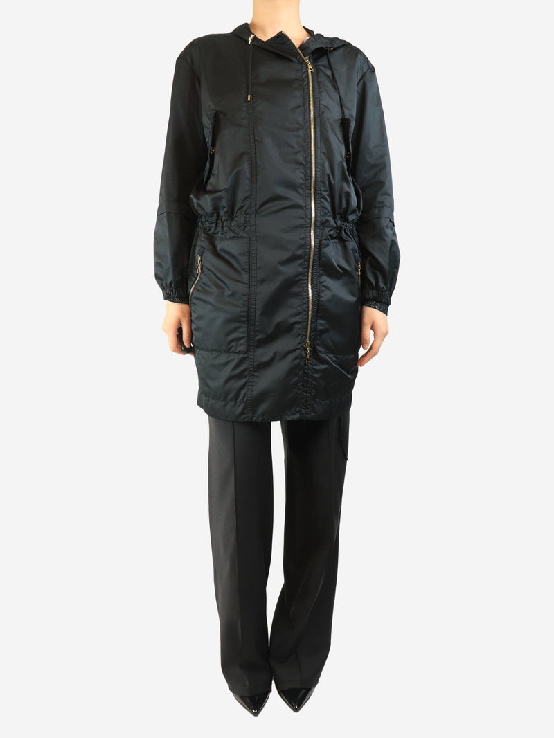 Black hooded parka - size UK 8 Coats & Jackets Louis Vuitton 