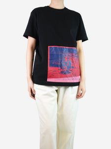 Calvin Klein Black graphic cotton t-shirt - size M