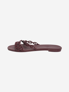 Bordeaux Rivage sandals - size EU 40 Flat Sandals Hermes 