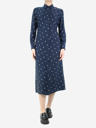 Blue scribble spot shirt dress - size UK 8 Dresses Joseph 