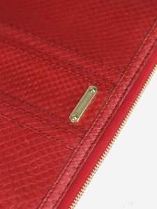 Burberry Red snakeskin iPad case