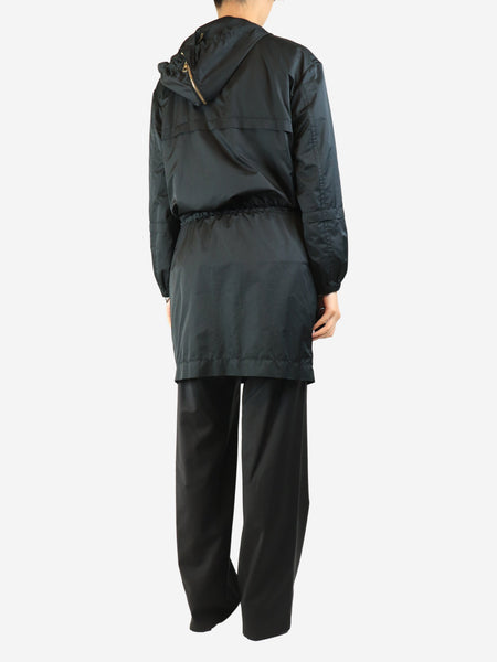 Black hooded parka - size UK 8 alternate image