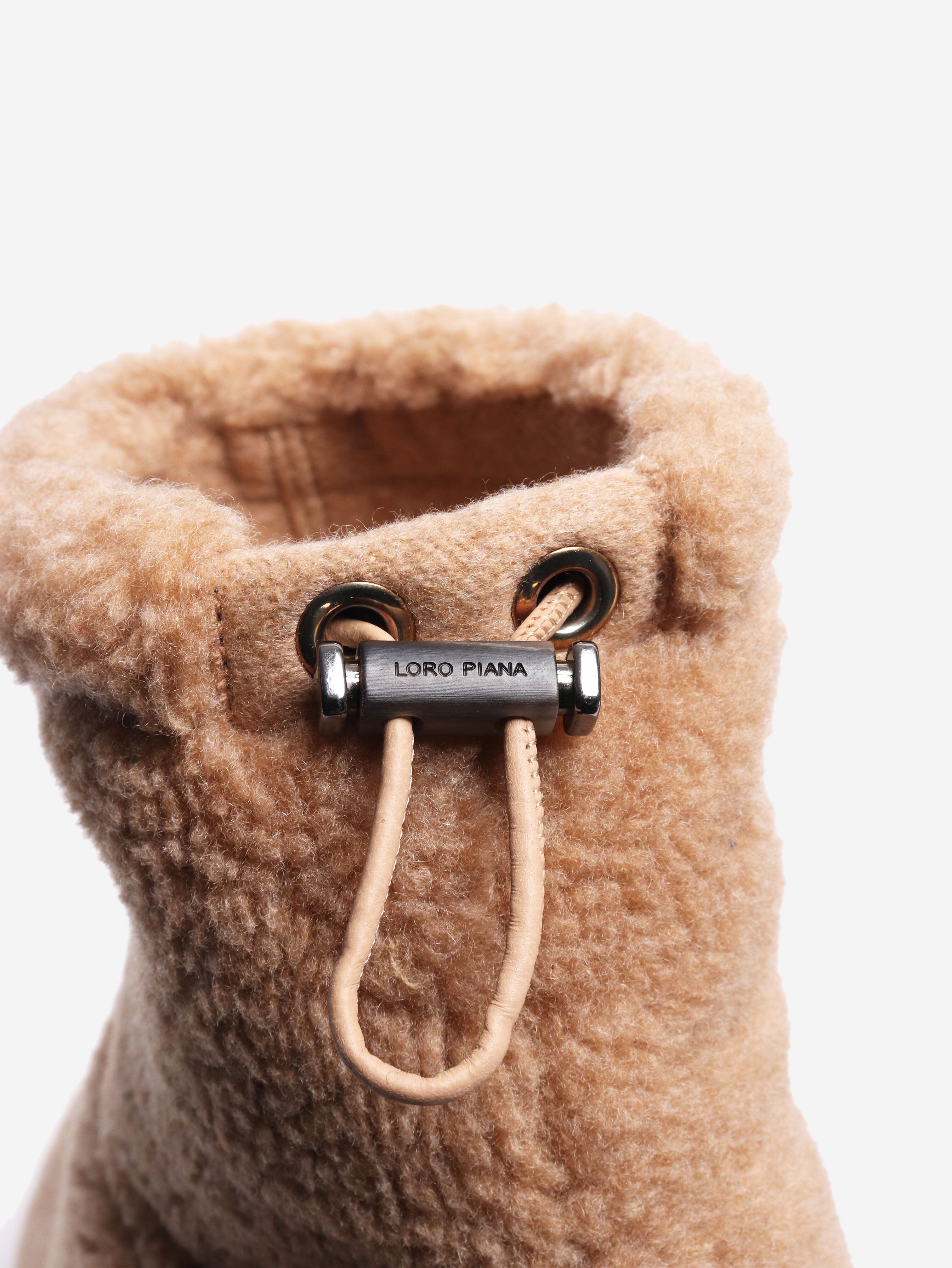 Brown sheepskin boots - size EU 37 (UK 4) Boots Loro Piana 