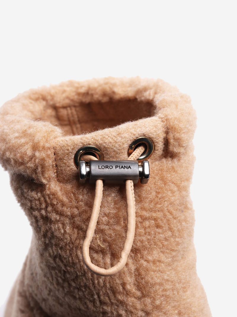 Brown sheepskin boots - size EU 37 (UK 4) Boots Loro Piana 