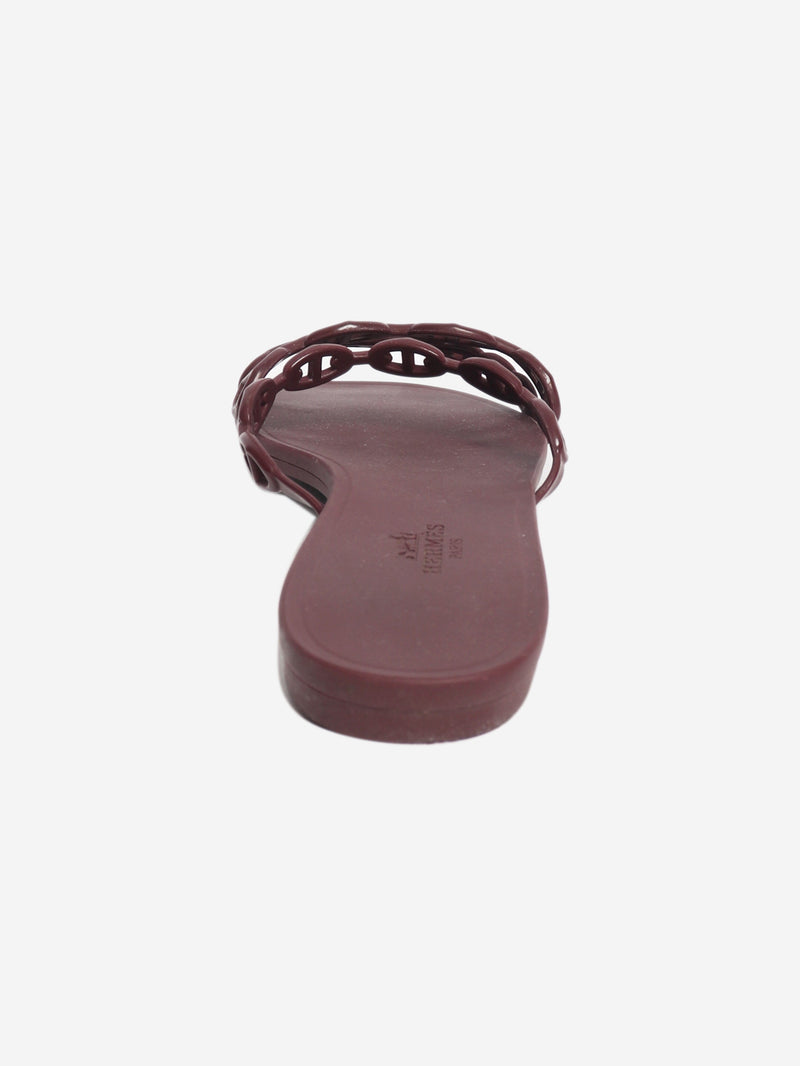 Bordeaux Rivage sandals - size EU 40 Flat Sandals Hermes 