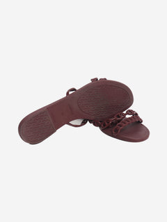 Bordeaux Rivage sandals - size EU 40 Flat Sandals Hermes 