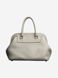 Fendi Fendi Grey zipped top handle bag - size