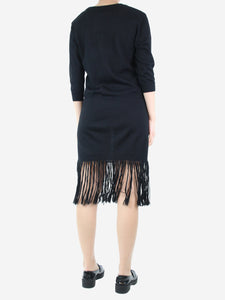 Ulla Johnson Black fringed knit dress - size S