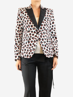 Blue leopard print blazer - size UK 12 Coats & Jackets Veronica Beard 