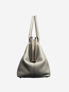 Fendi Fendi Grey zipped top handle bag - size