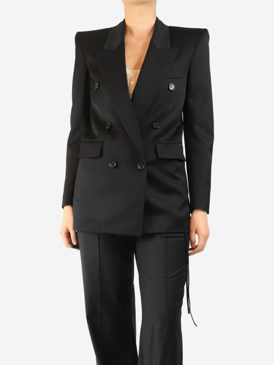 Black padded shoulder blazer - size UK 8 Coats & Jackets Saint Laurent 